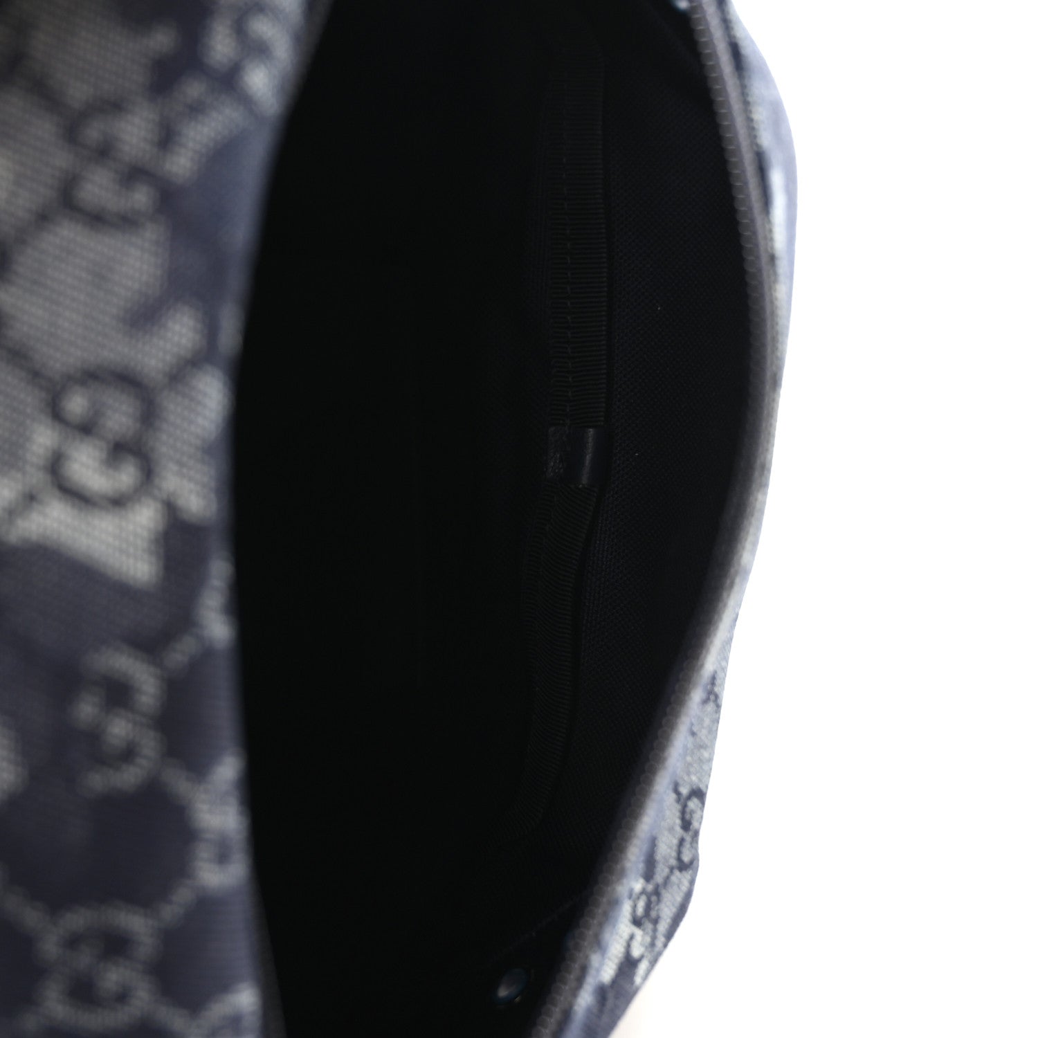 Gucci Denim GG Monogram Camouflage Belt Bag Blue