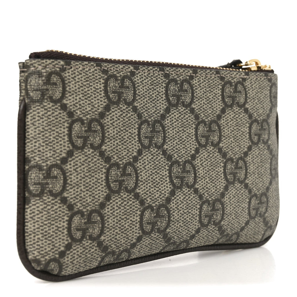 Gucci GG Supreme Monogram Key Case Brown
