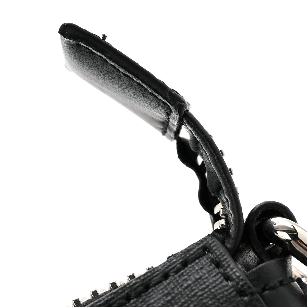 Gucci GG Supreme Monogram Web Small Flat Messenger Bag Black Grey