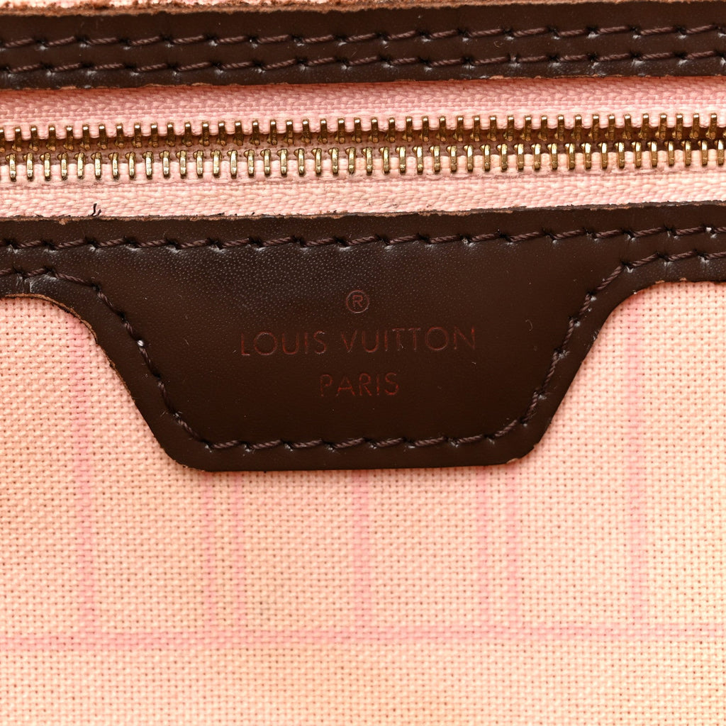 Louis Vuitton Damier Ebene Neo Neverfull MM Rose Ballerine