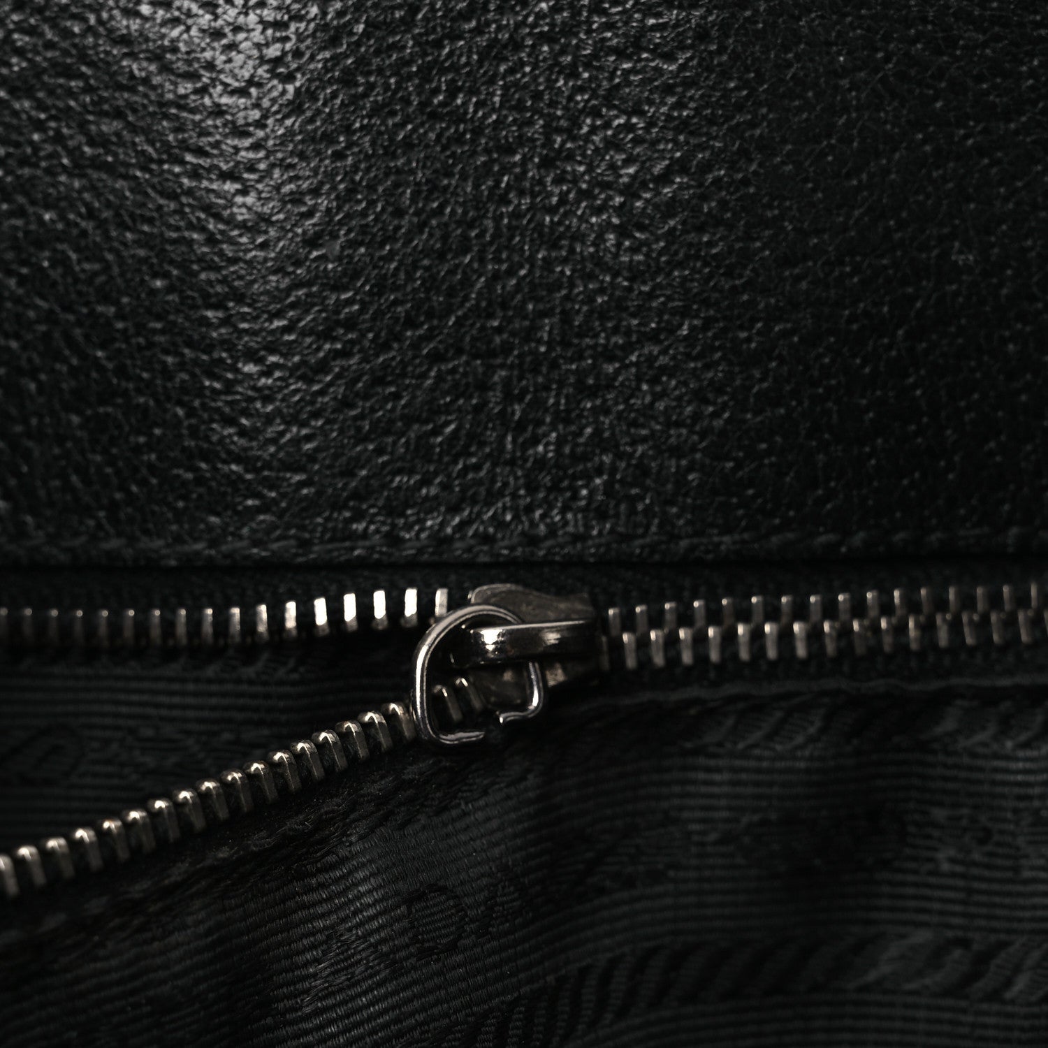 Prada Cinghiale Triangle Tote Black