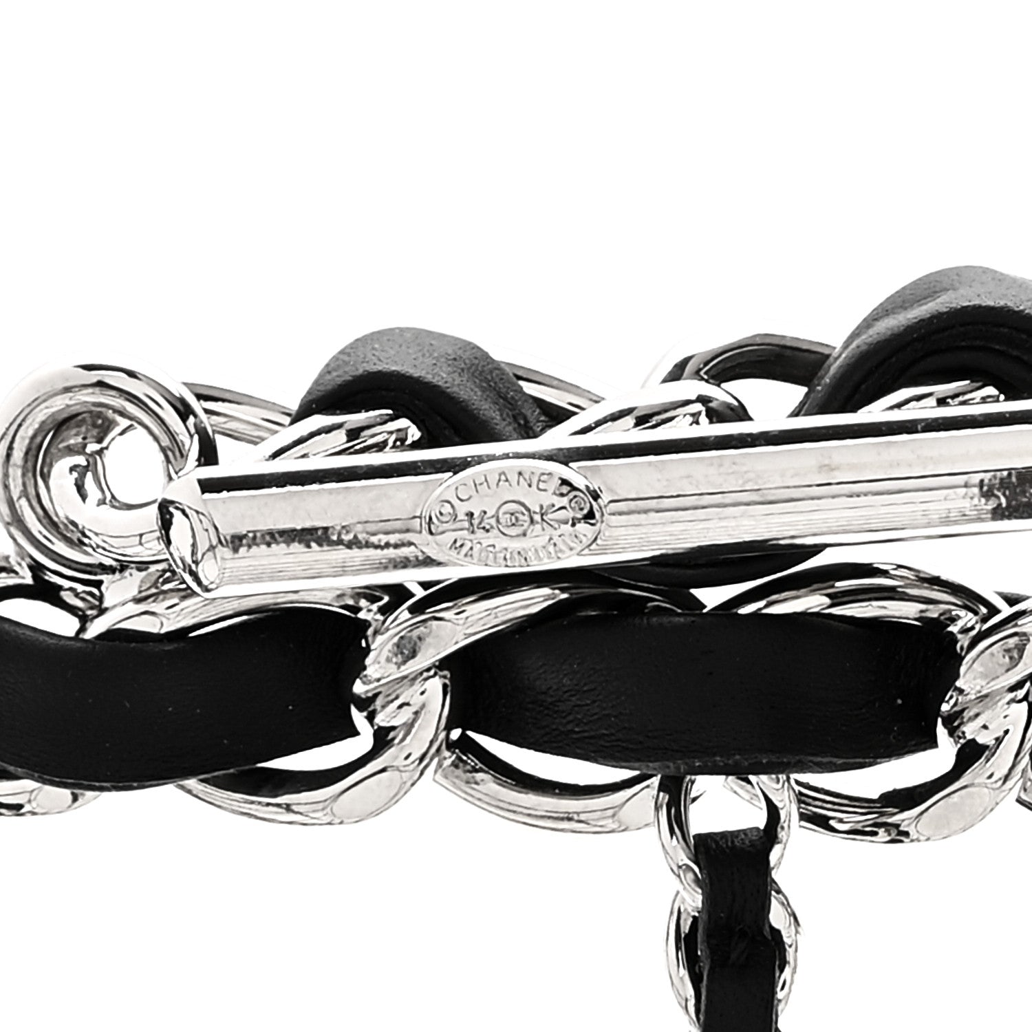 Chanel Brass Calfskin Medium Grocery By Chanel Shopping Basket Silver