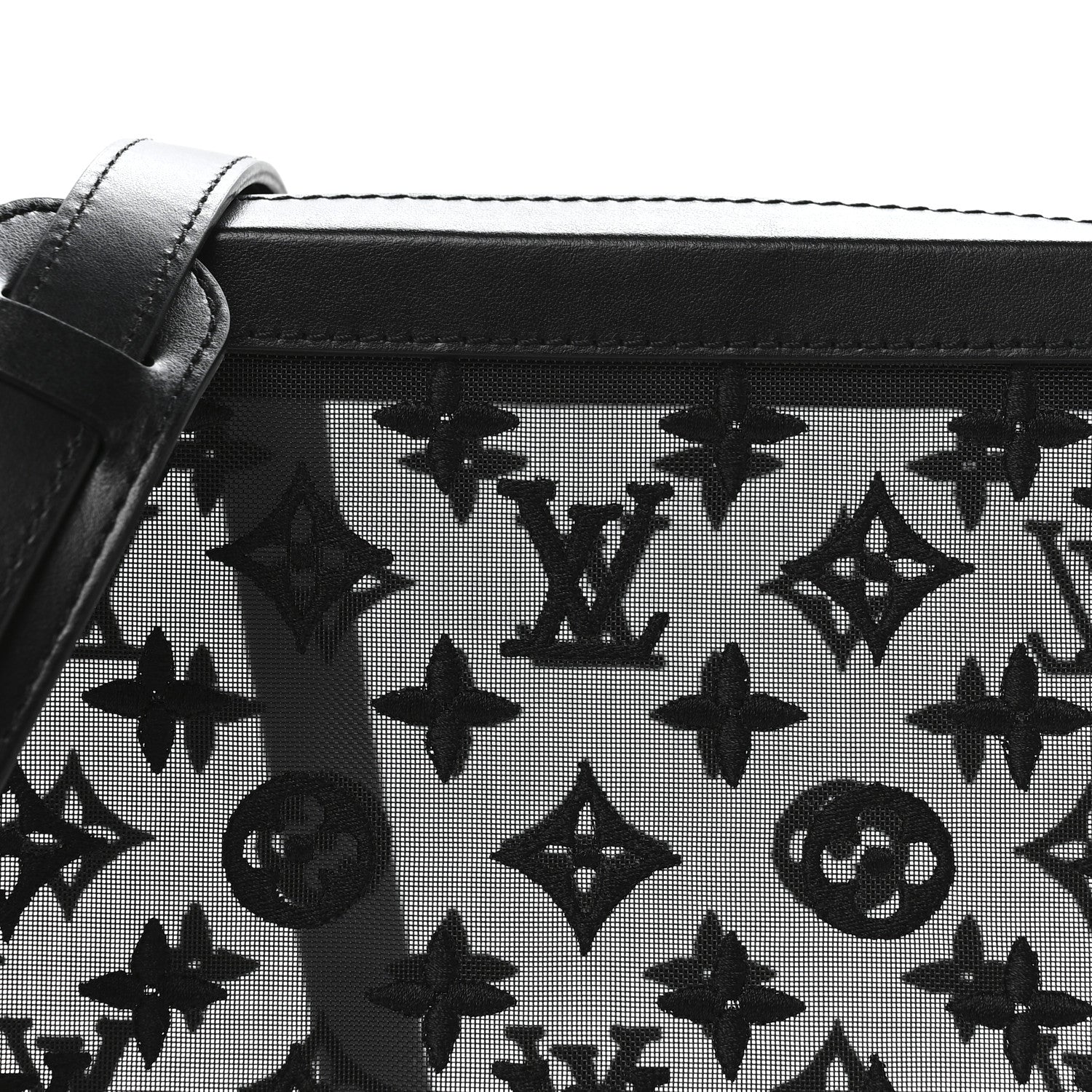 Louis Vuitton Monogram See Through Soft Trunk Black