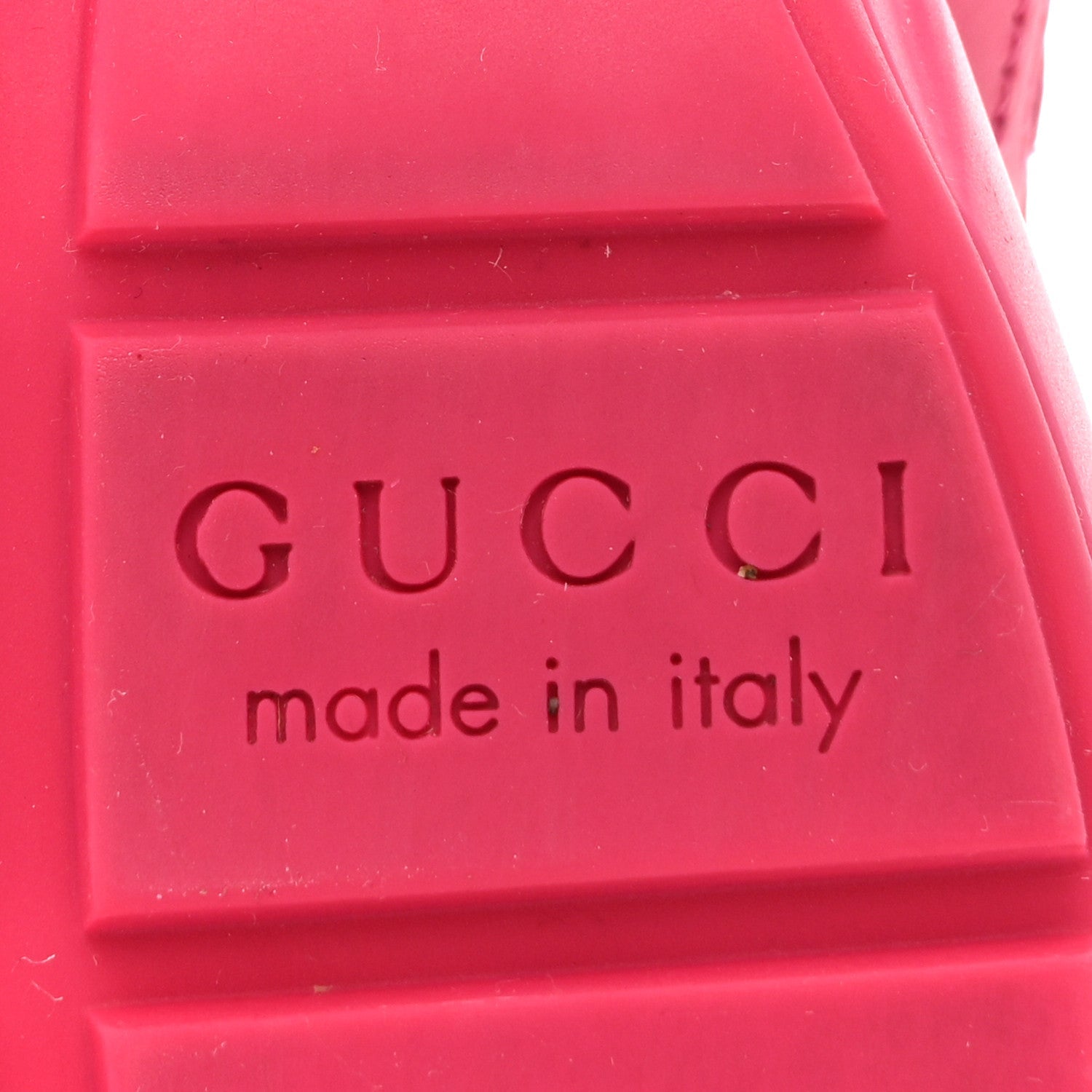 Gucci Calfskin Logo Womens Rhyton Sneakers 35 Box Pink