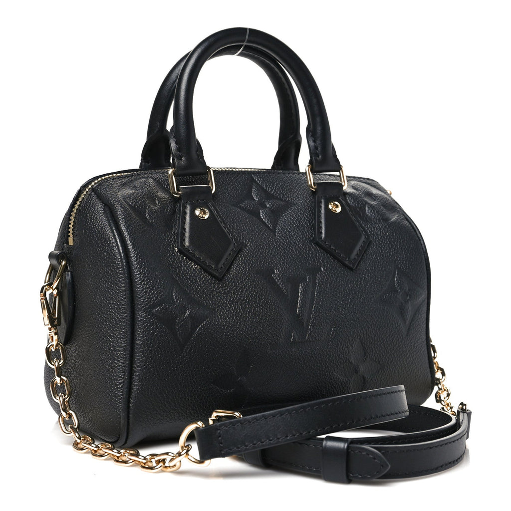 Louis Vuitton Empreinte Monogram Giant Speedy Bandouliere 20 Black