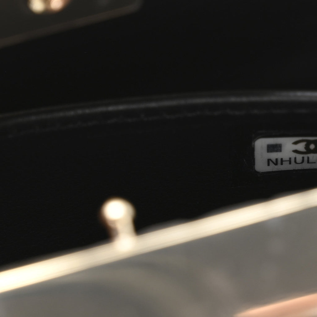 Chanel Patent Calfskin Boy Minaudiere Black