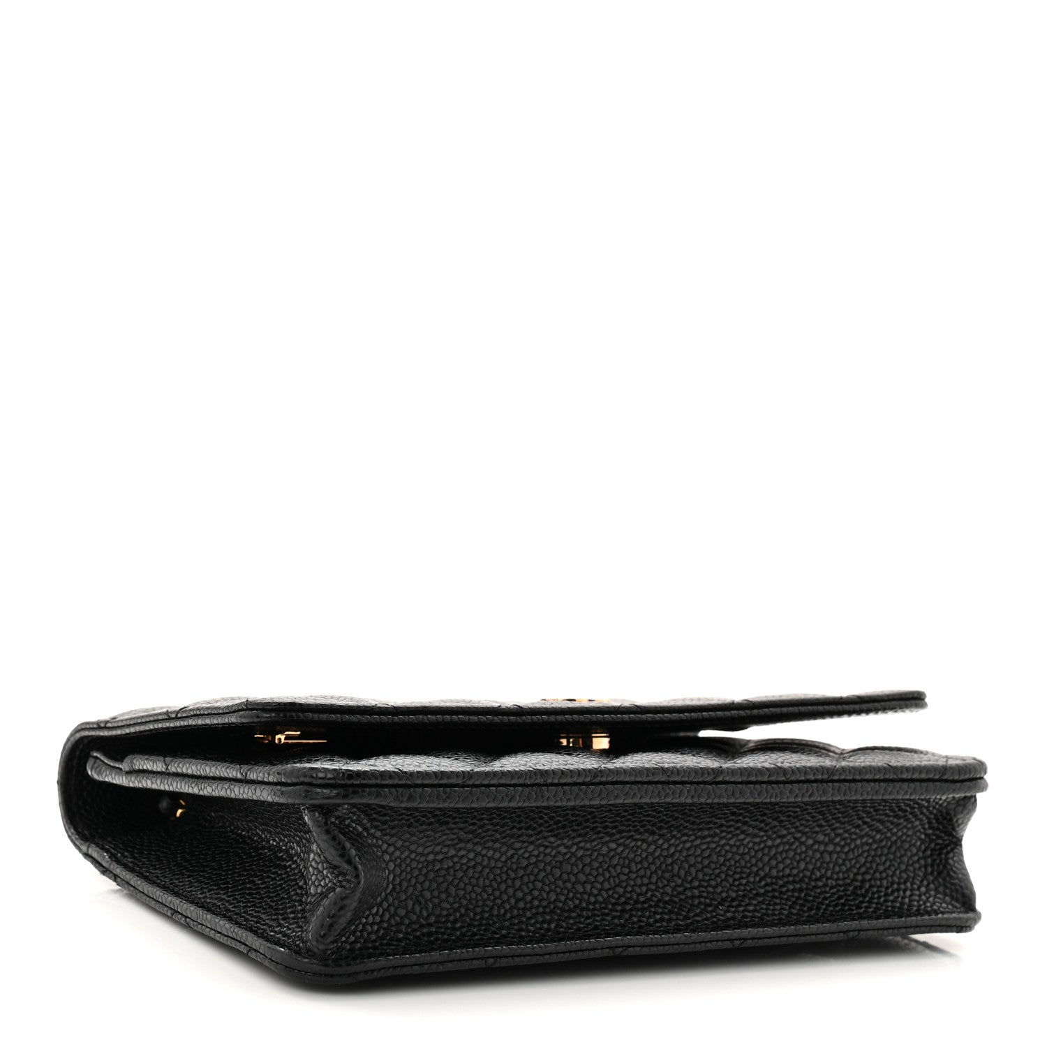 Chanel Caviar Quilted Wallet on Chain WOC Black