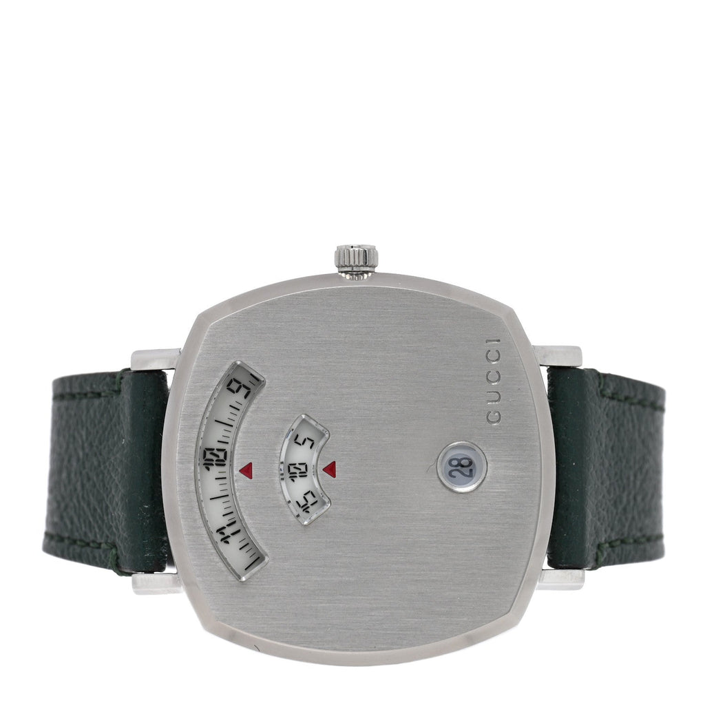 Gucci Stainless Steel Calfskin 35mm Grip Quartz Watch Green