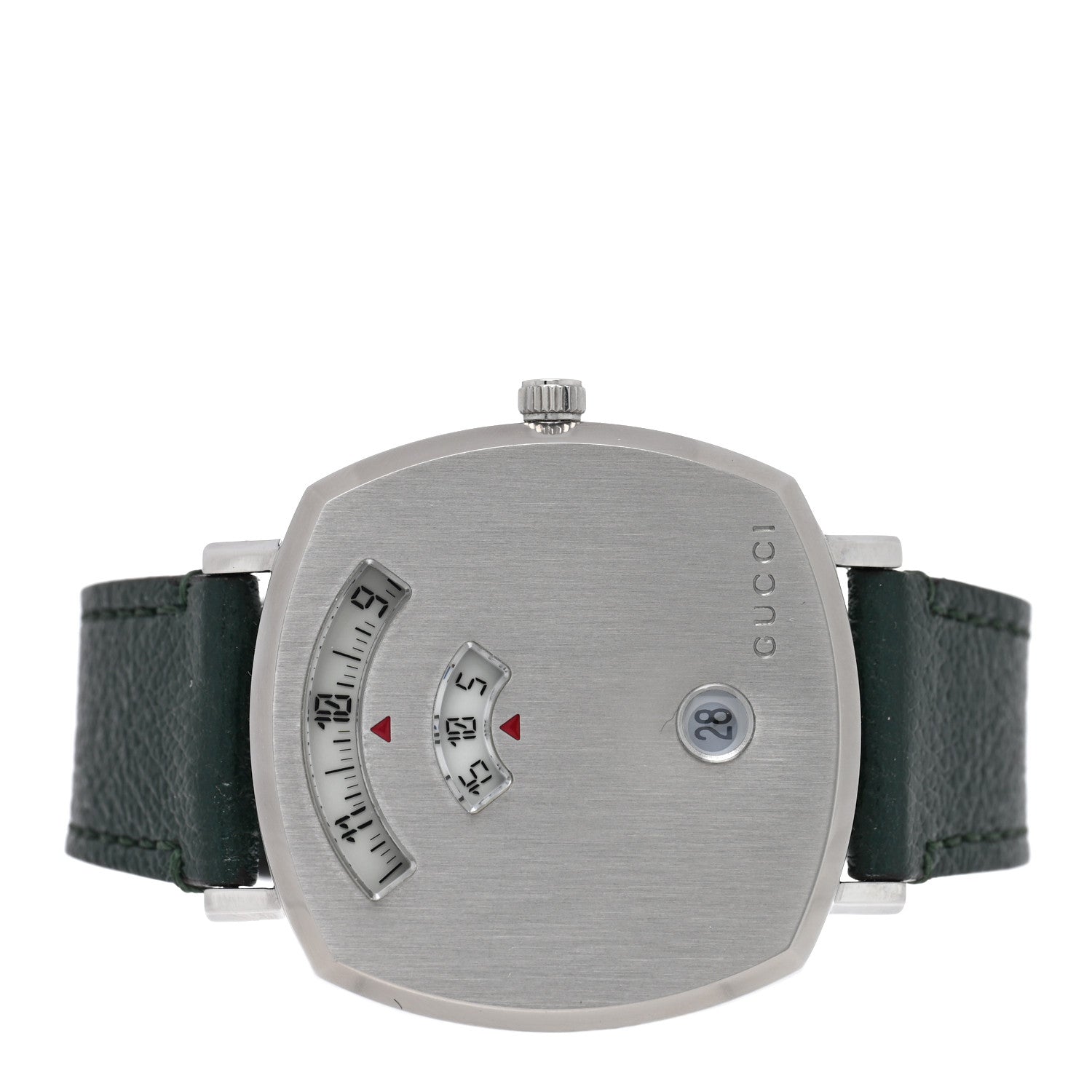 Gucci Stainless Steel Calfskin 35mm Grip Quartz Watch Green