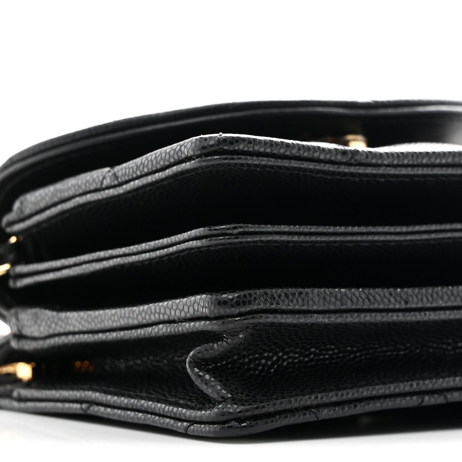 Chanel Caviar Quilted Clutch With Chain Black