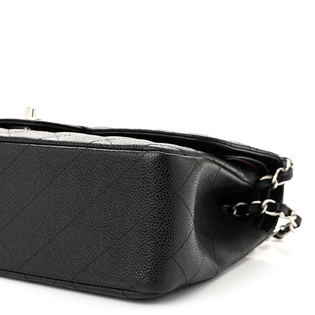 Chanel Caviar Quilted Jumbo Double Flap Black