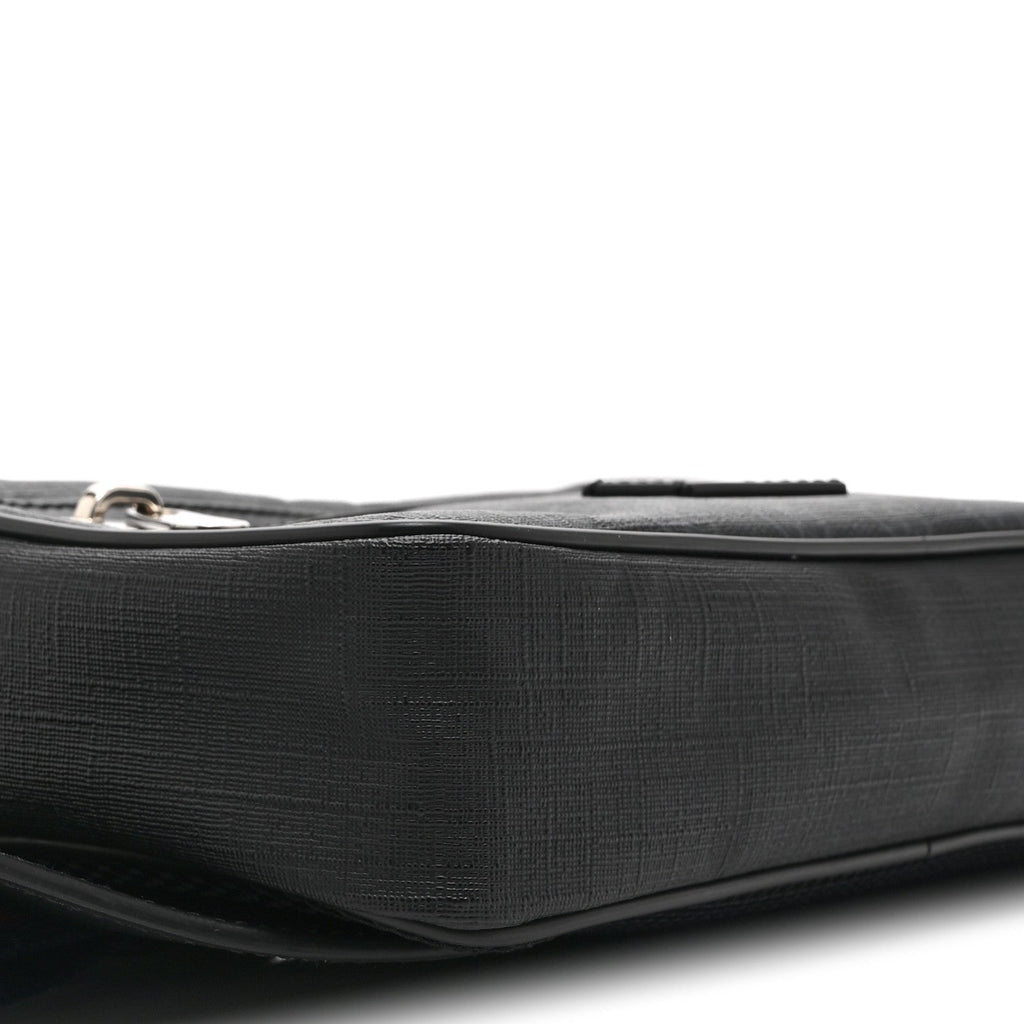 Gucci Soft GG Supreme Monogram Web Belt Bag Black Grey