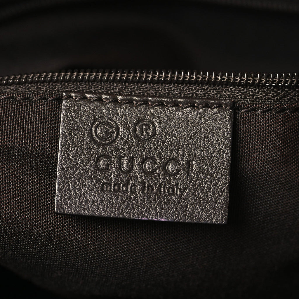Gucci Monogram Messenger Bag Dark Brown