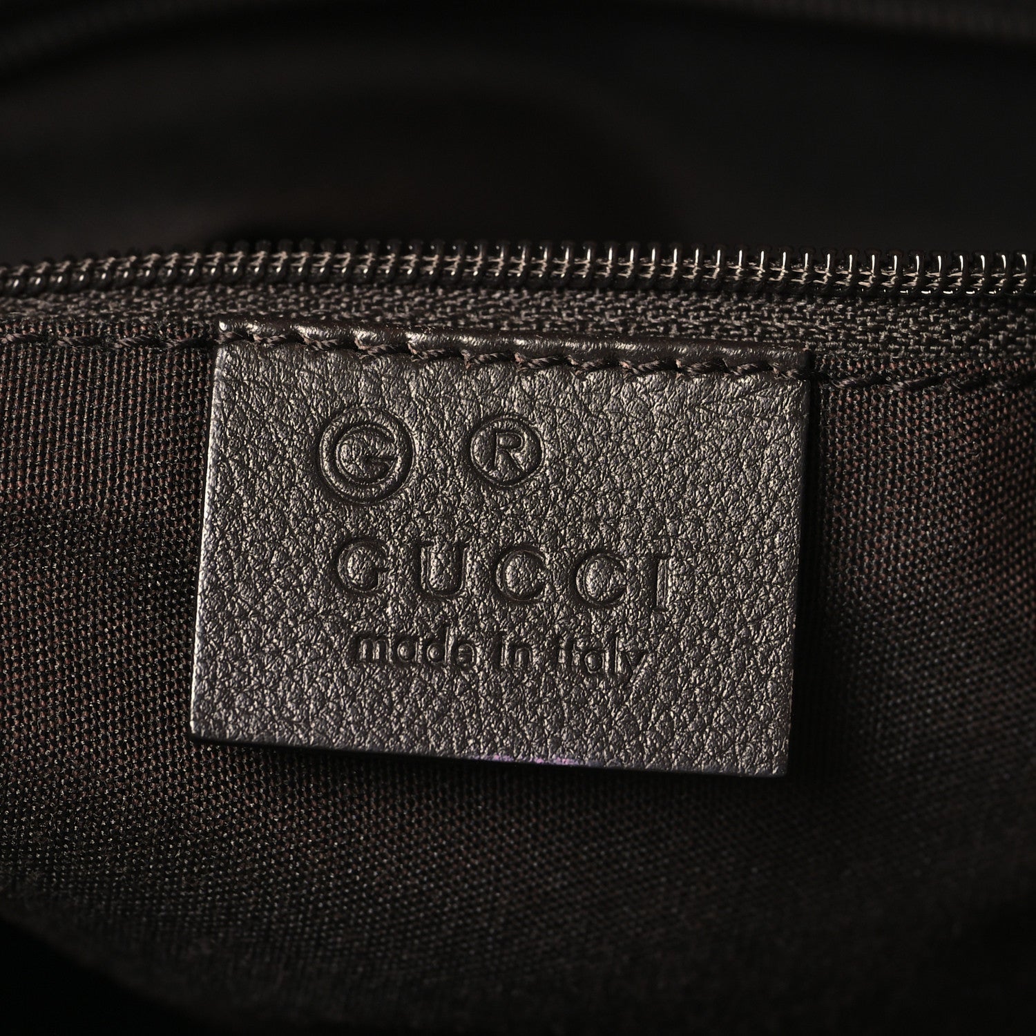 Gucci Monogram Messenger Bag Dark Brown