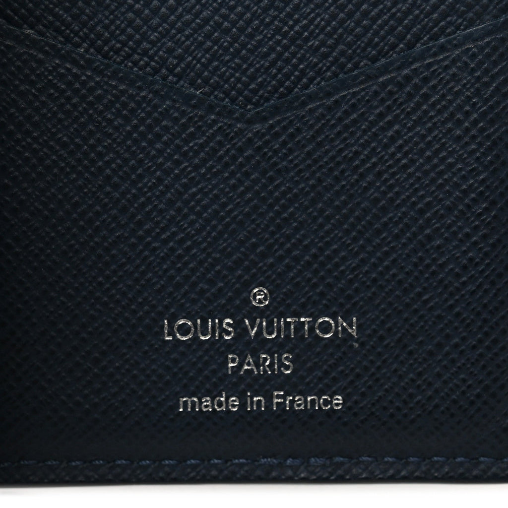 Louis Vuitton Epi Initials Pocket Organizer Blue Marine