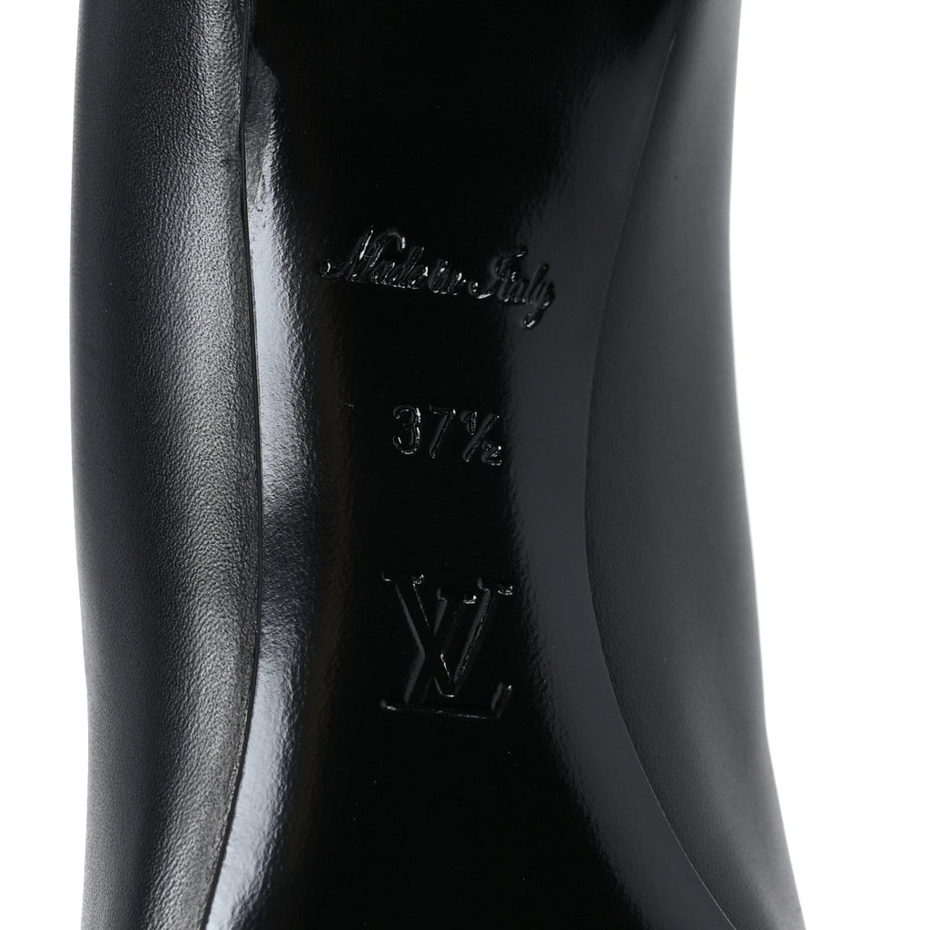 Louis Vuitton Calfskin Cherie Pumps 37.5 Black