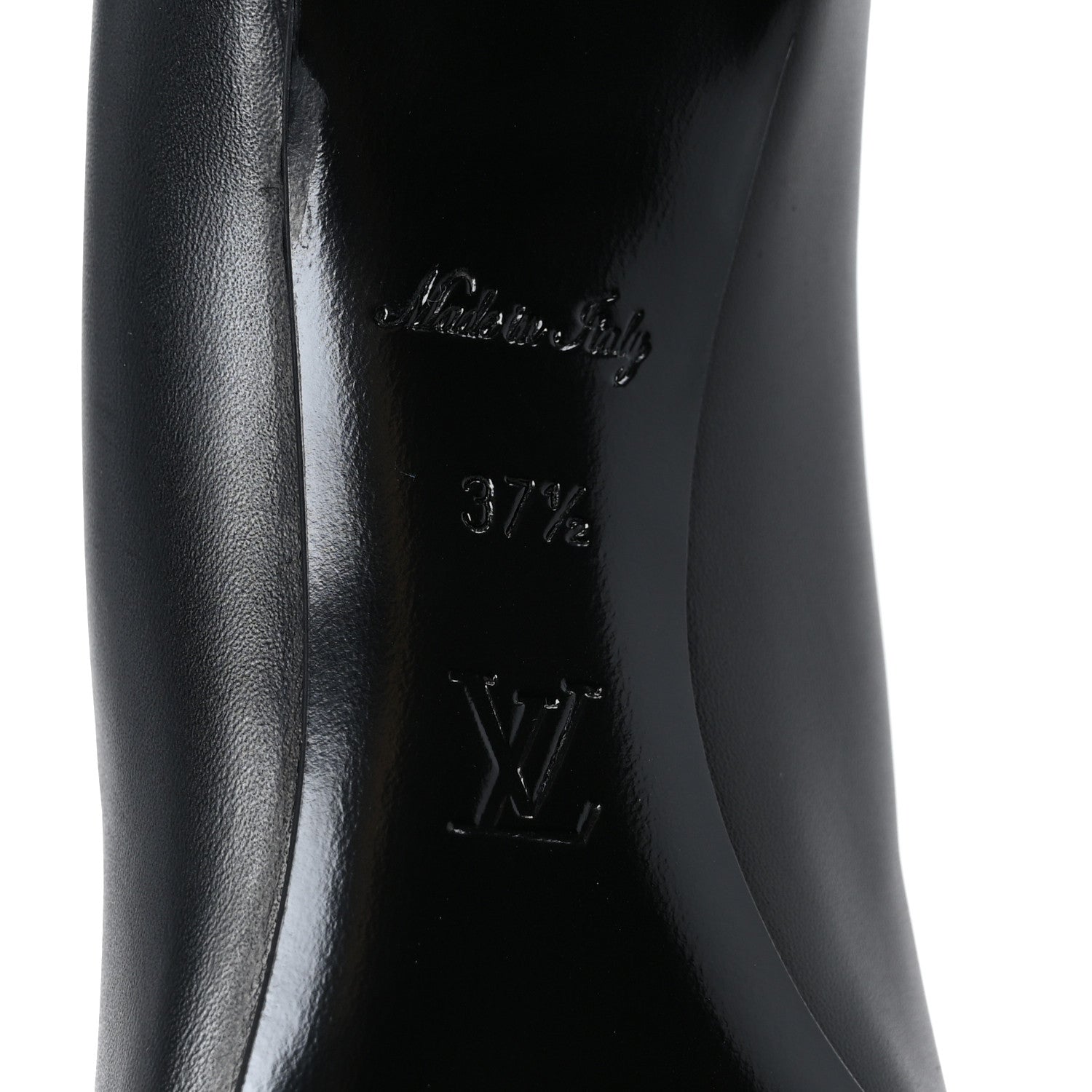 Louis Vuitton Calfskin Cherie Pumps 37.5 Black