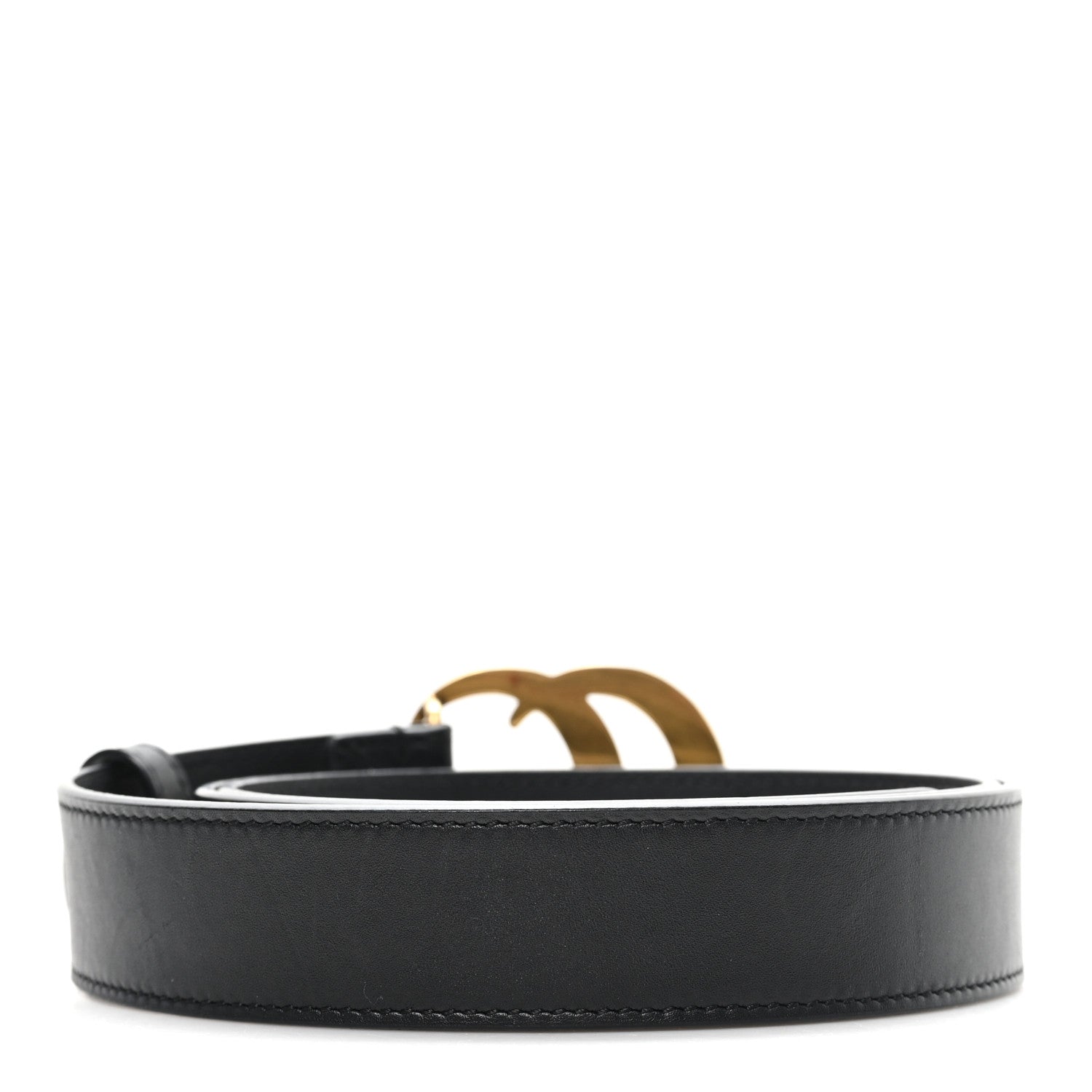Gucci Calfskin Double G 30mm Belt 90 36 Black