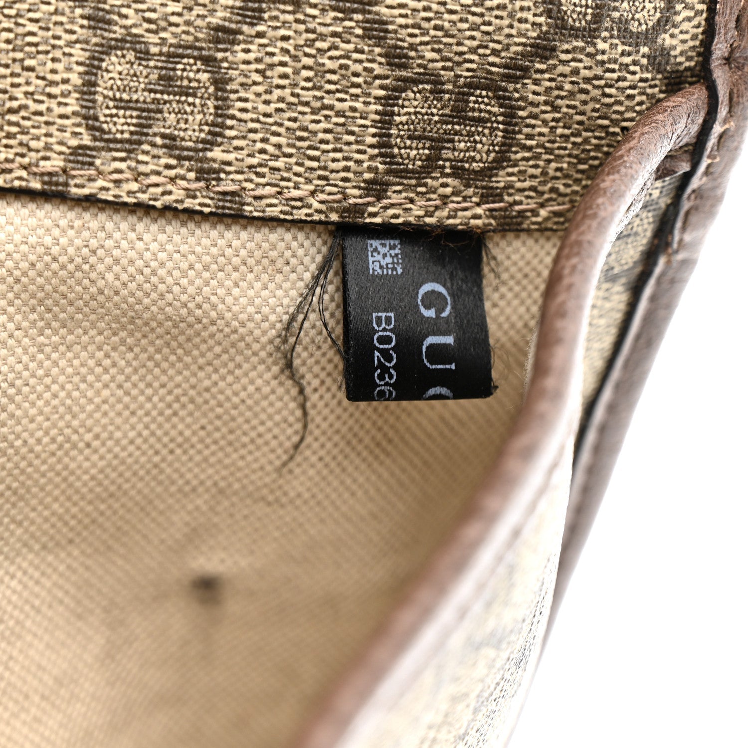 Gucci GG Supreme Monogram Neo Vintage Web Belt Bag Brown