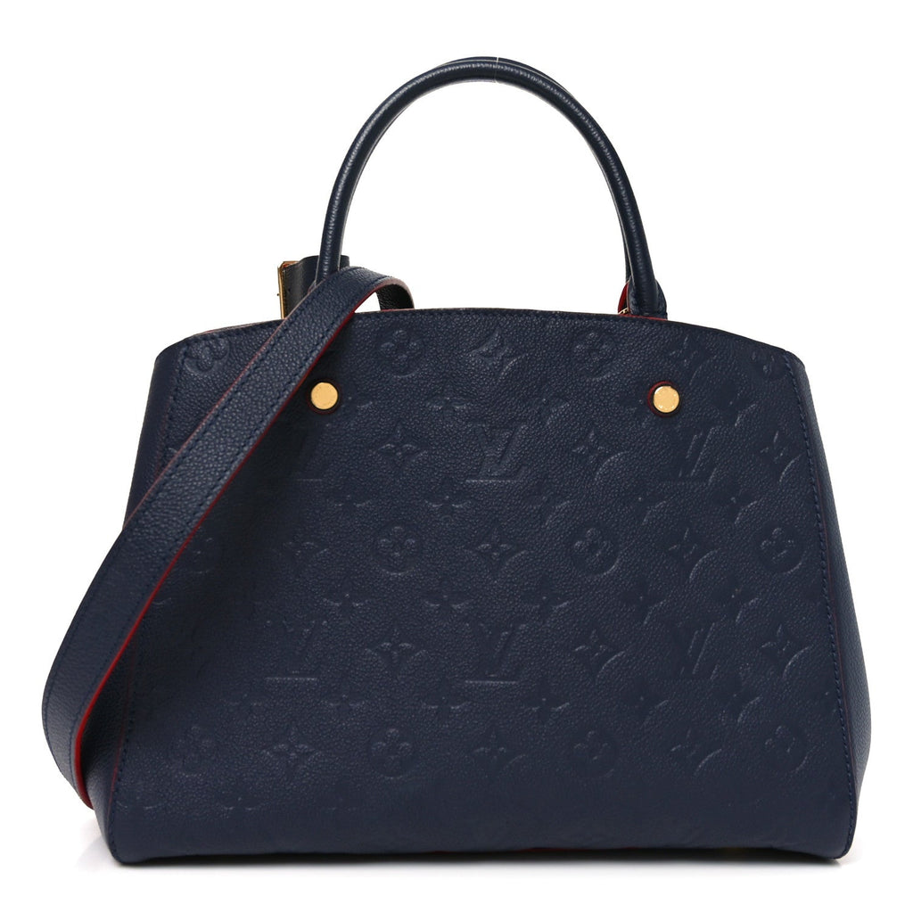 Louis Vuitton Empreinte Montaigne MM Marine Rouge