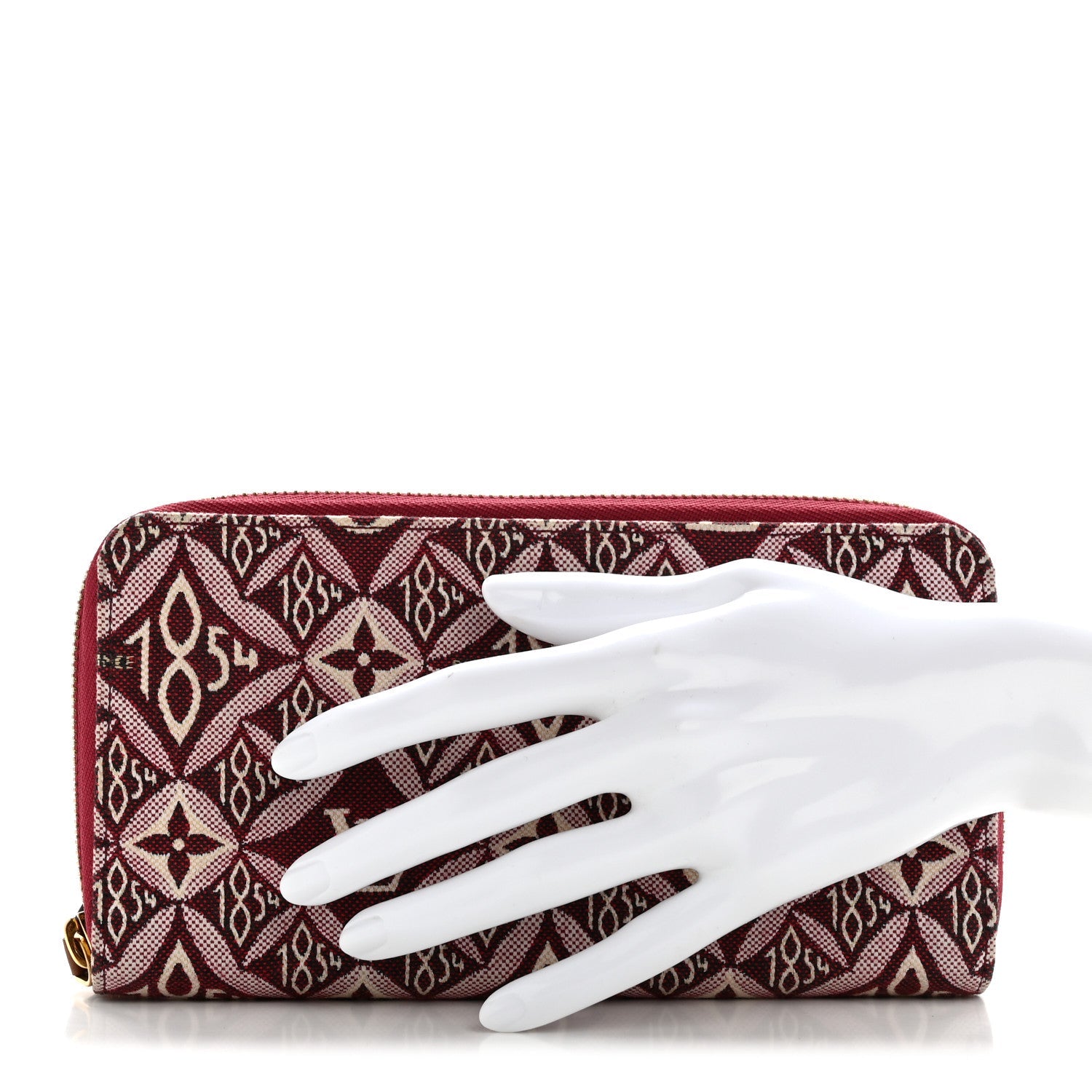 Louis Vuitton Jacquard Since 1854 Zippy Wallet Bordeaux