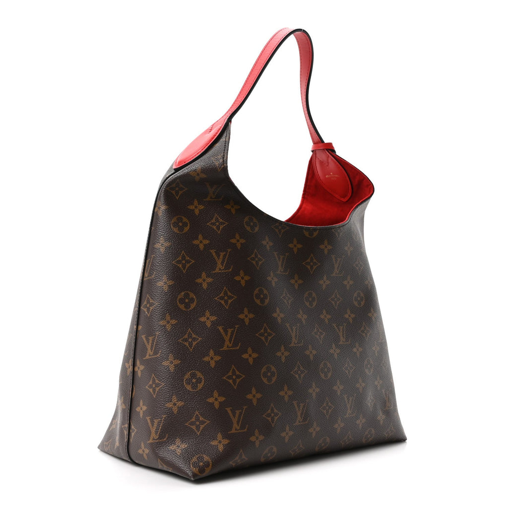 Louis Vuitton Monogram Flower Hobo Coquelicot