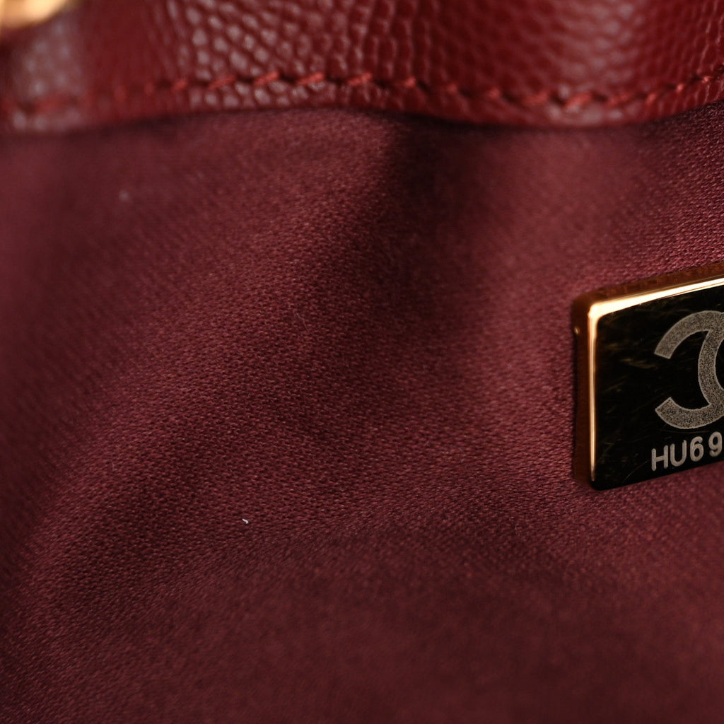 Chanel Caviar Quilted Medium Chanel 25 Handbag Burgundy