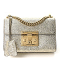 Gucci Galassia Small Padlock Shoulder Bag Platino