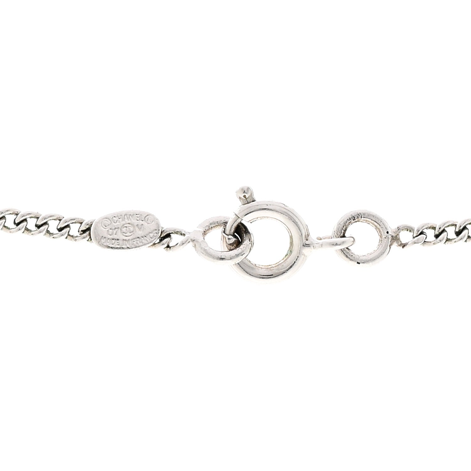 Crystal Timeless CC Necklace Silver