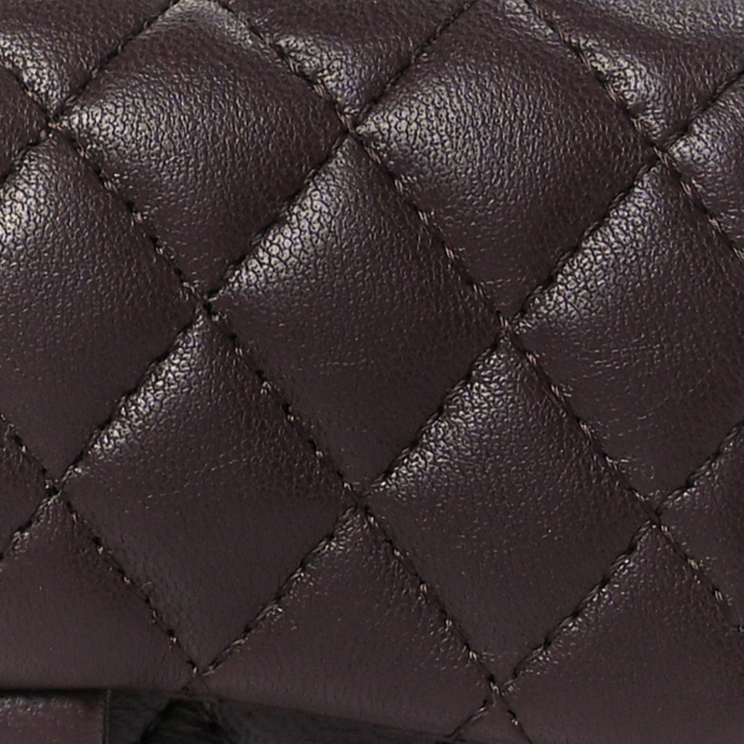 Chanel Lambskin Quilted Mini Flap Bag Charm With Hook Dark Brown