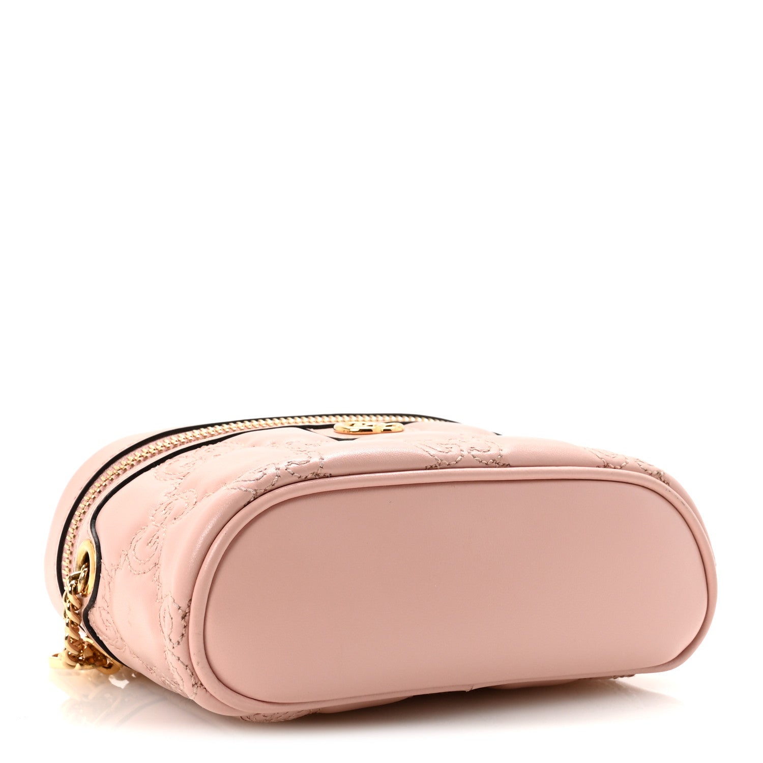 Gucci Calfskin GG Matelasse Mini Top Handle Bag Perfect Pink