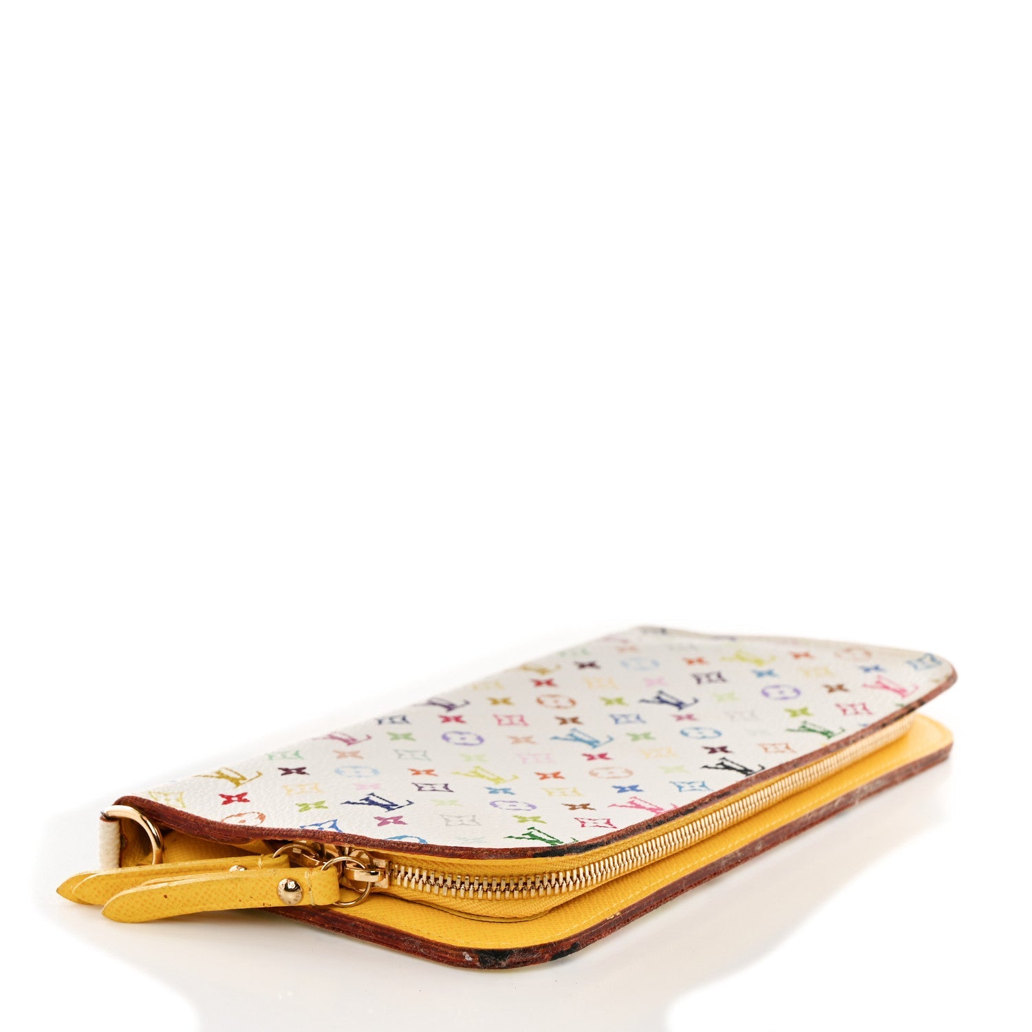 Louis Vuitton Monogram Multicolor Insolite Wallet White Citron