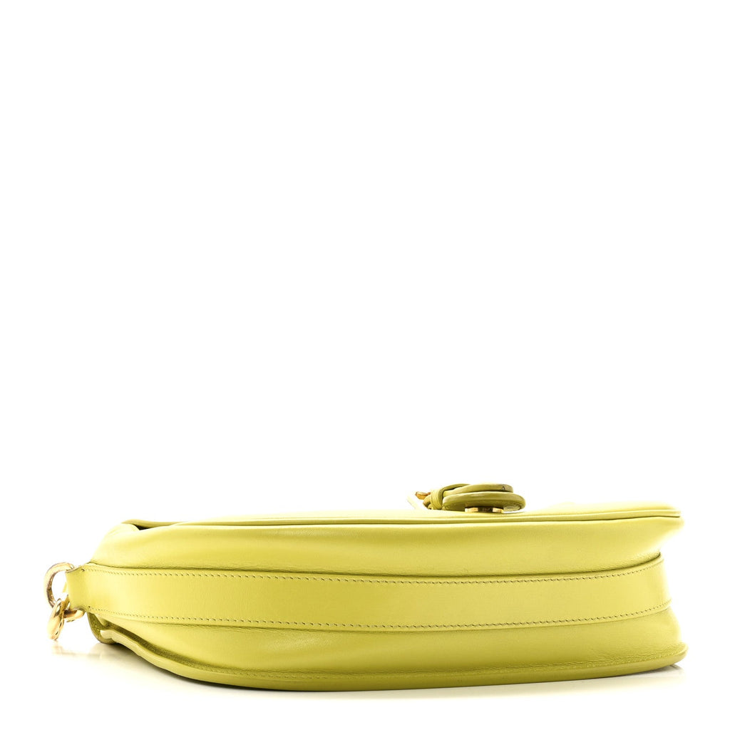Christian Dior Box Calfskin Medium Bobby Flap Lime