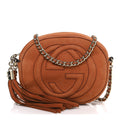 Gucci Vitello Range Mini Soho Chain Bag Old Whisky