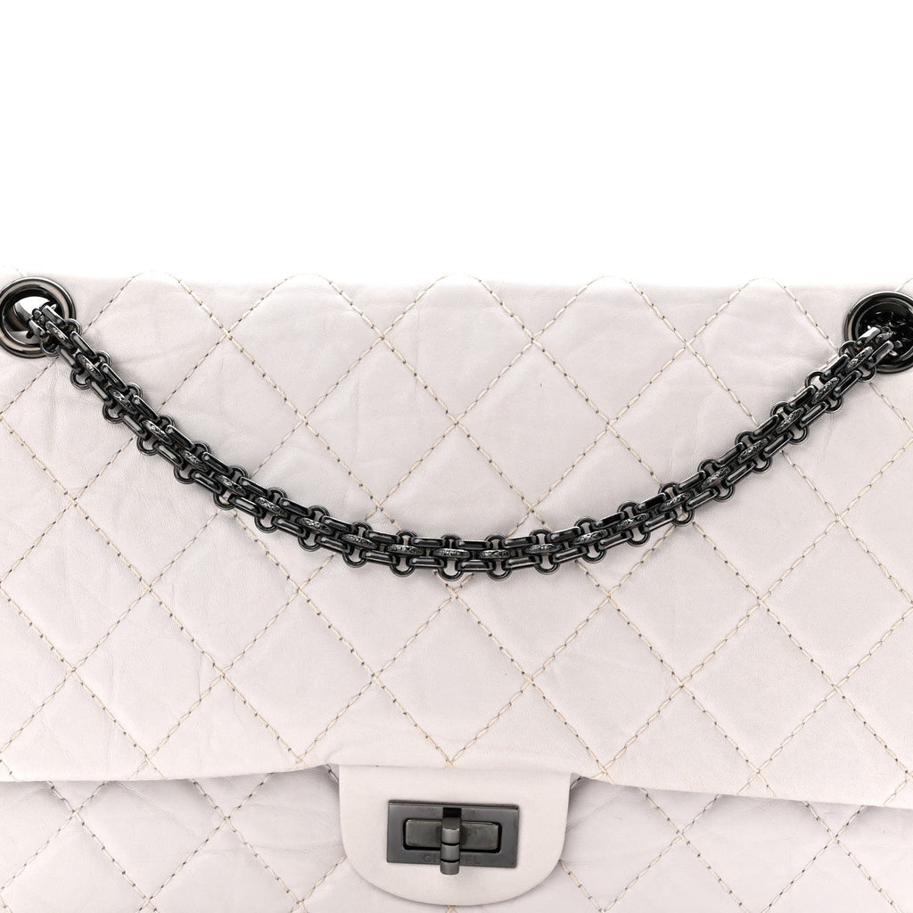 Chanel Aged Calfskin 2.55 Reissue 226 Flap White
