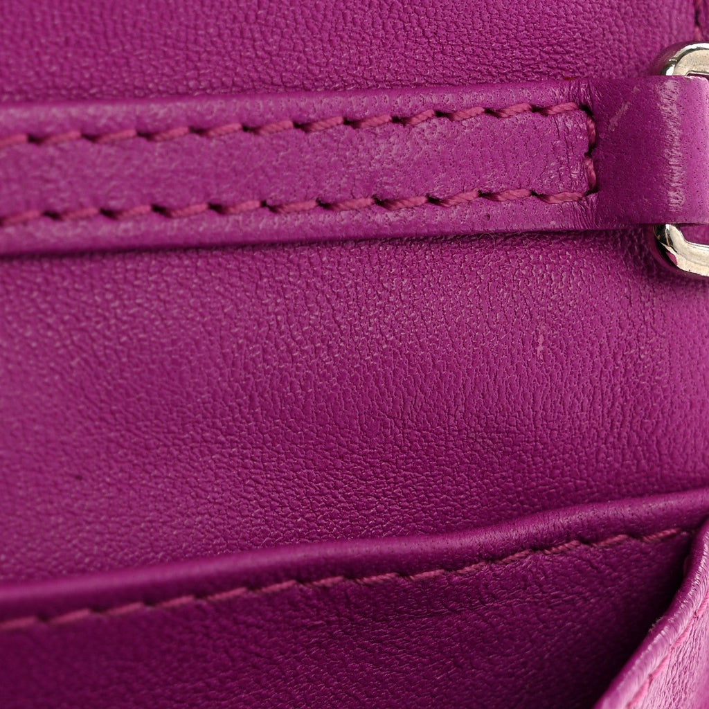 Christian Dior Lambskin Cannage Miss Dior Chain Wallet Dark Pink