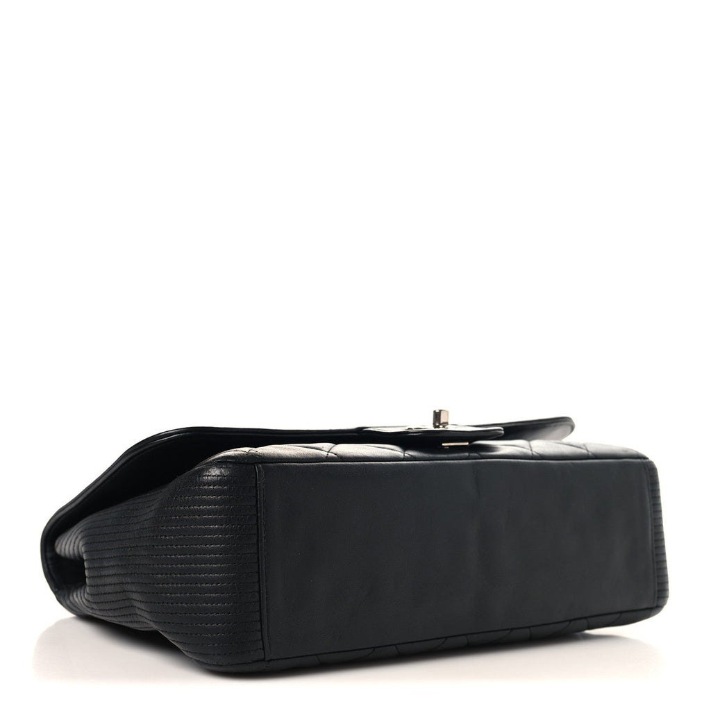 Chanel Lambskin Quilted Large Coco Rider Flap Black