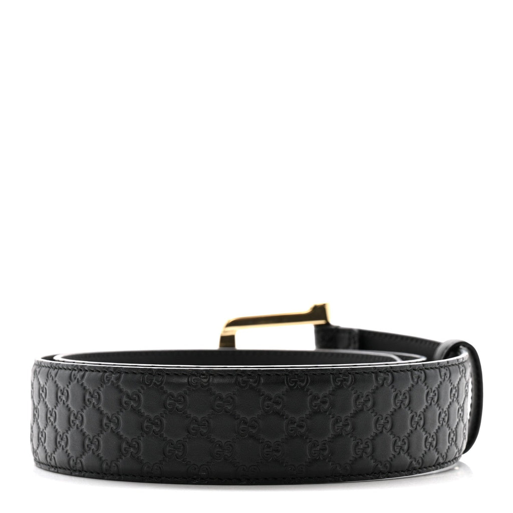 Gucci Soft Microguccissima Margaux Calfskin Belt 90 36 Black