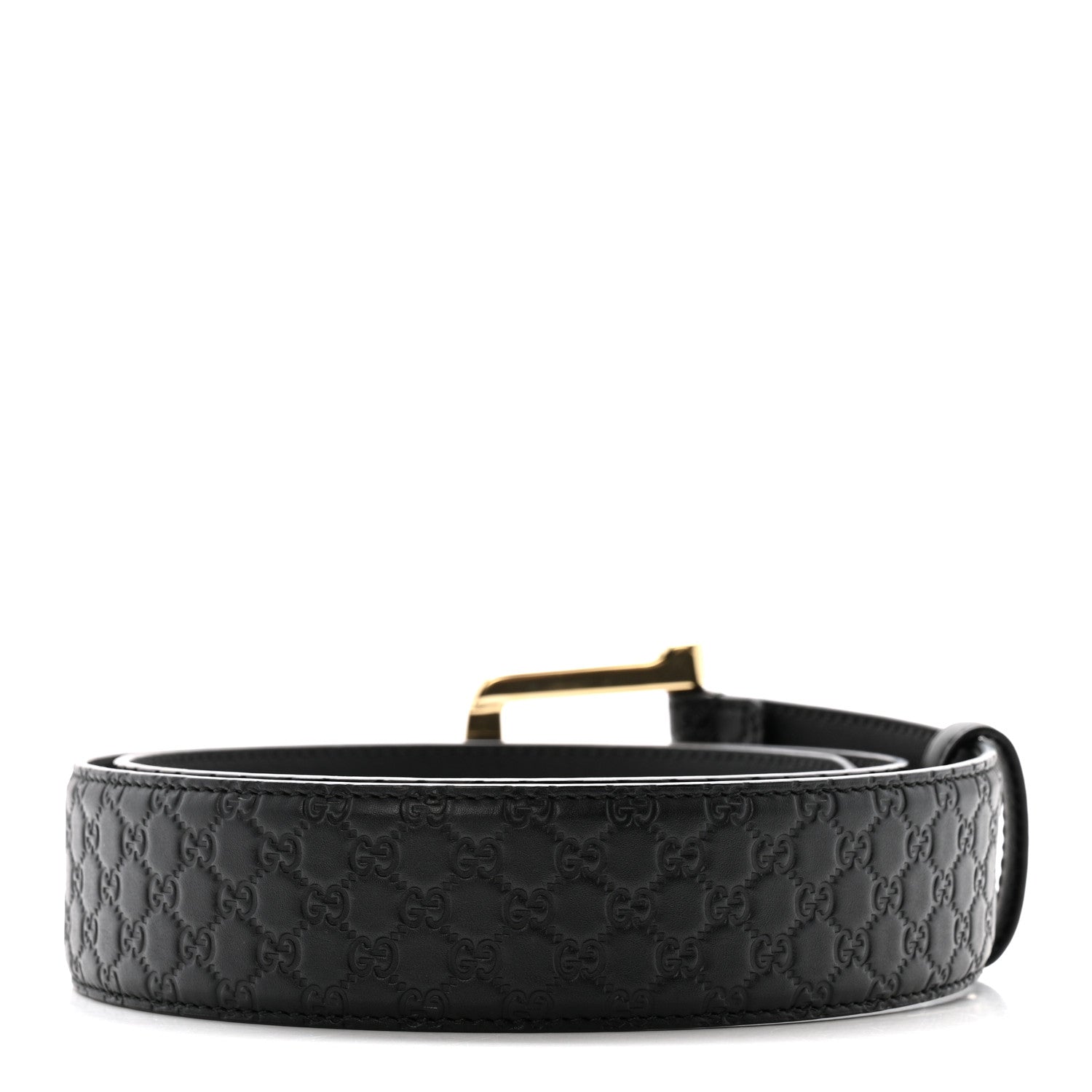 Gucci Soft Microguccissima Margaux Calfskin Belt 90 36 Black