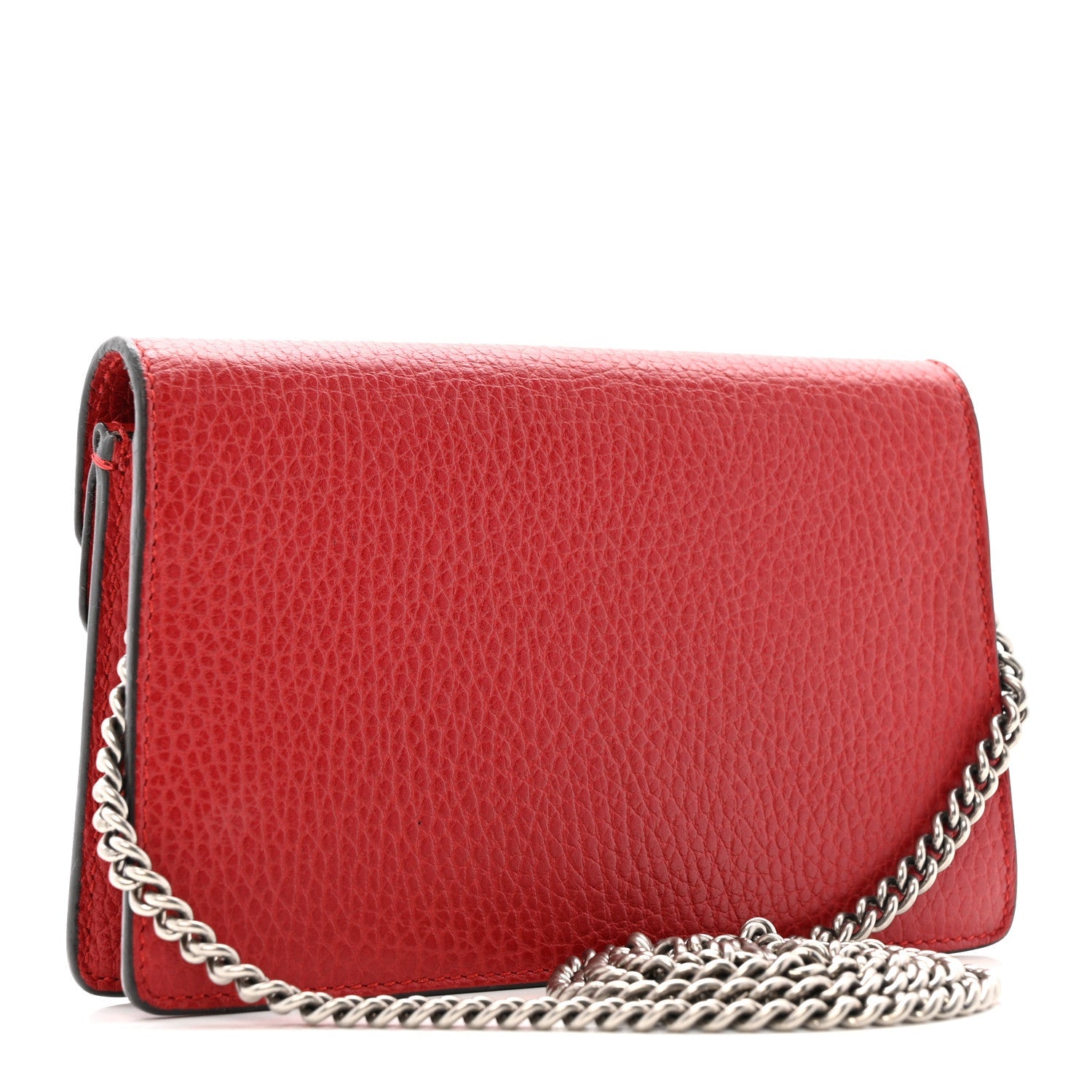 Gucci Calfskin Super Mini Dionysus Shoulder Bag Hibiscus Red