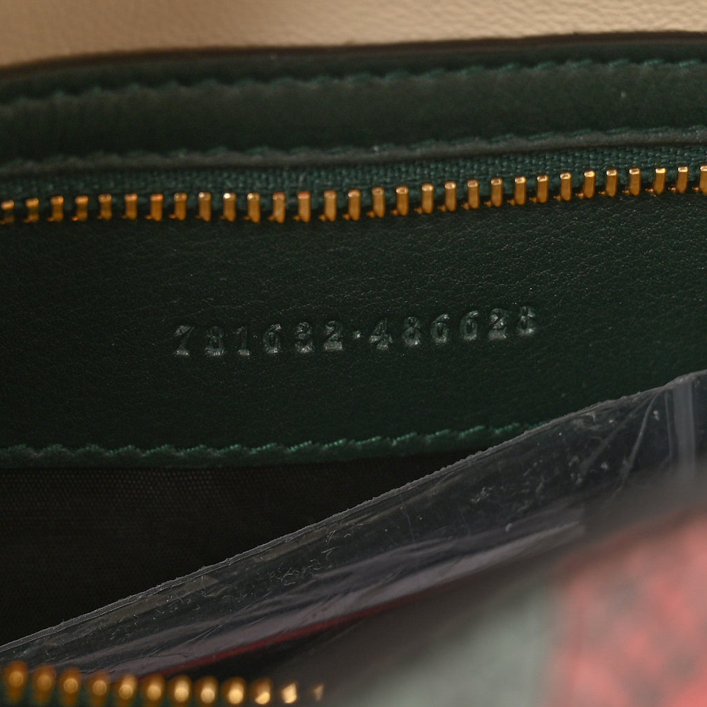 Gucci Snakeskin Web Small Jackie 1961 Hobo Green