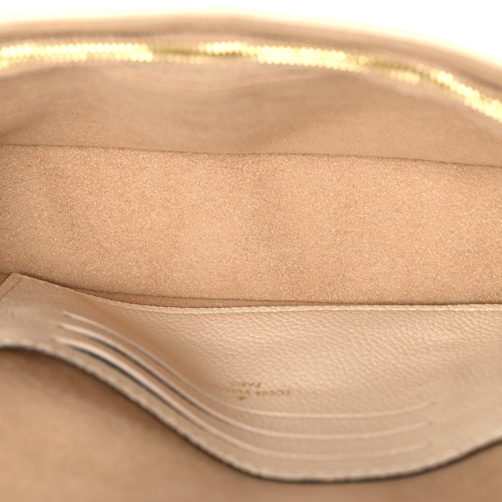 Louis Vuitton Empreinte Monogram Giant Ivy Wallet On Chain Cream