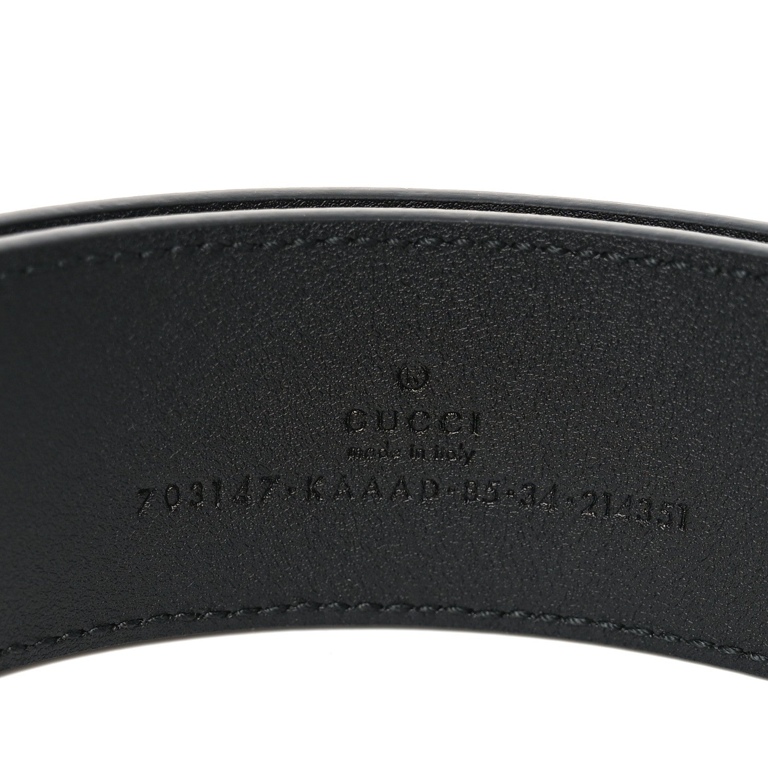 Gucci GG Supreme Monogram Blondie 40mm Belt 85 34 Black
