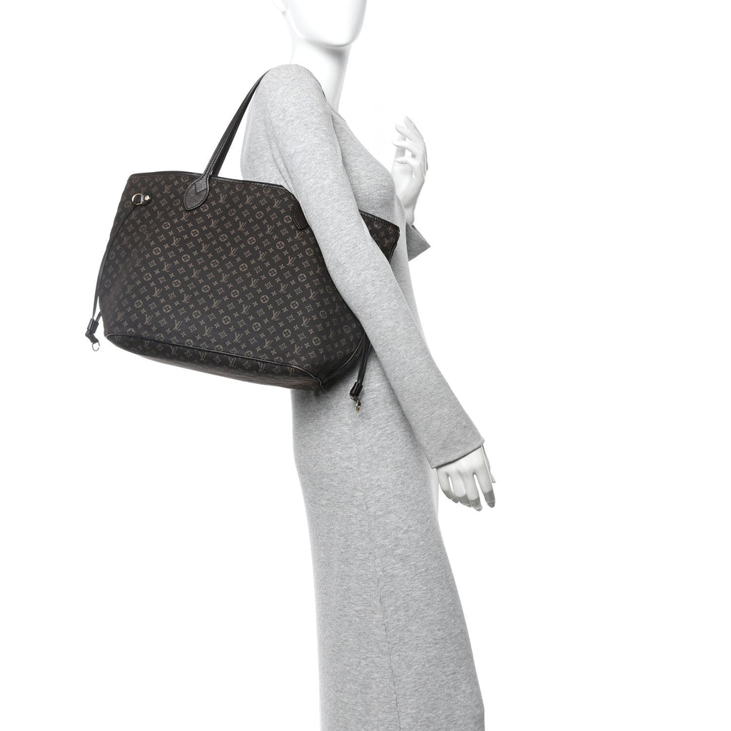 Louis Vuitton Monogram Idylle Neverfull MM Fusain