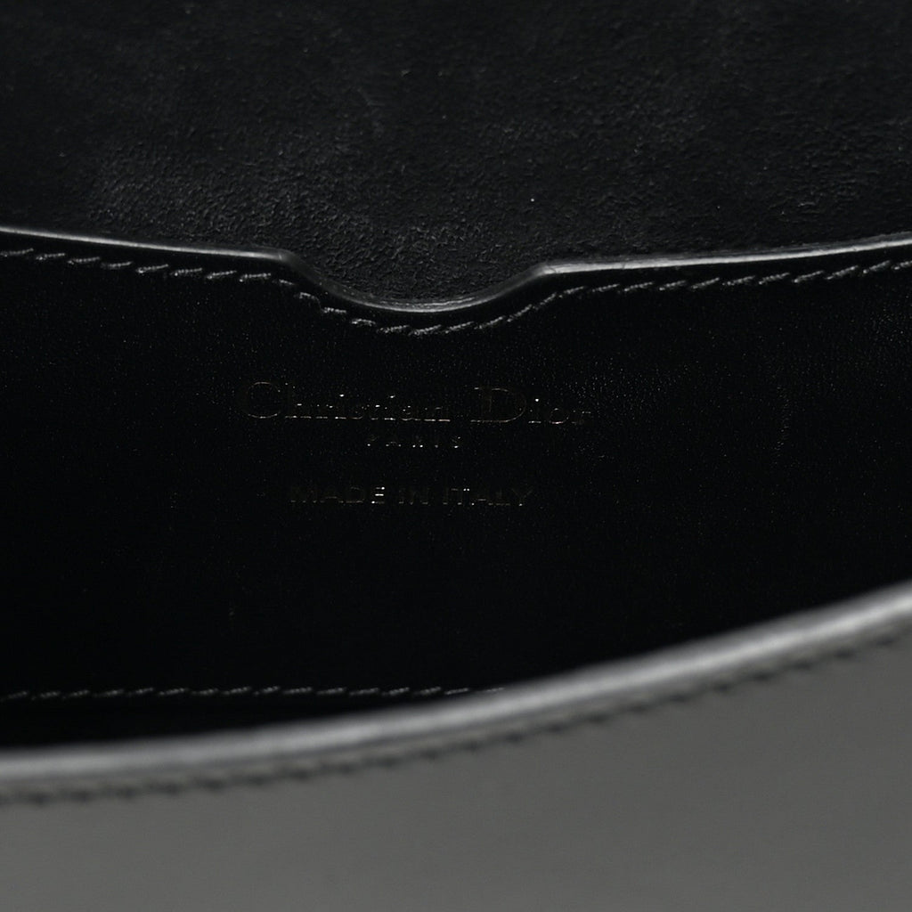 Christian Dior Box Calfskin Medium Bobby Flap Black