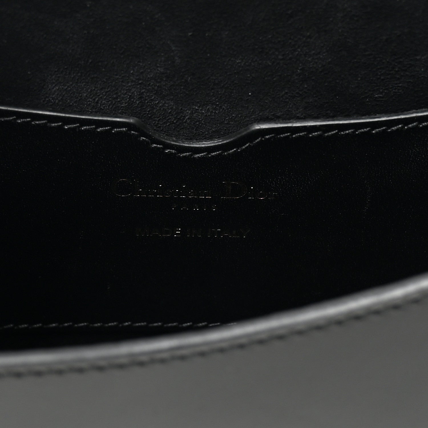 Christian Dior Box Calfskin Medium Bobby Flap Black