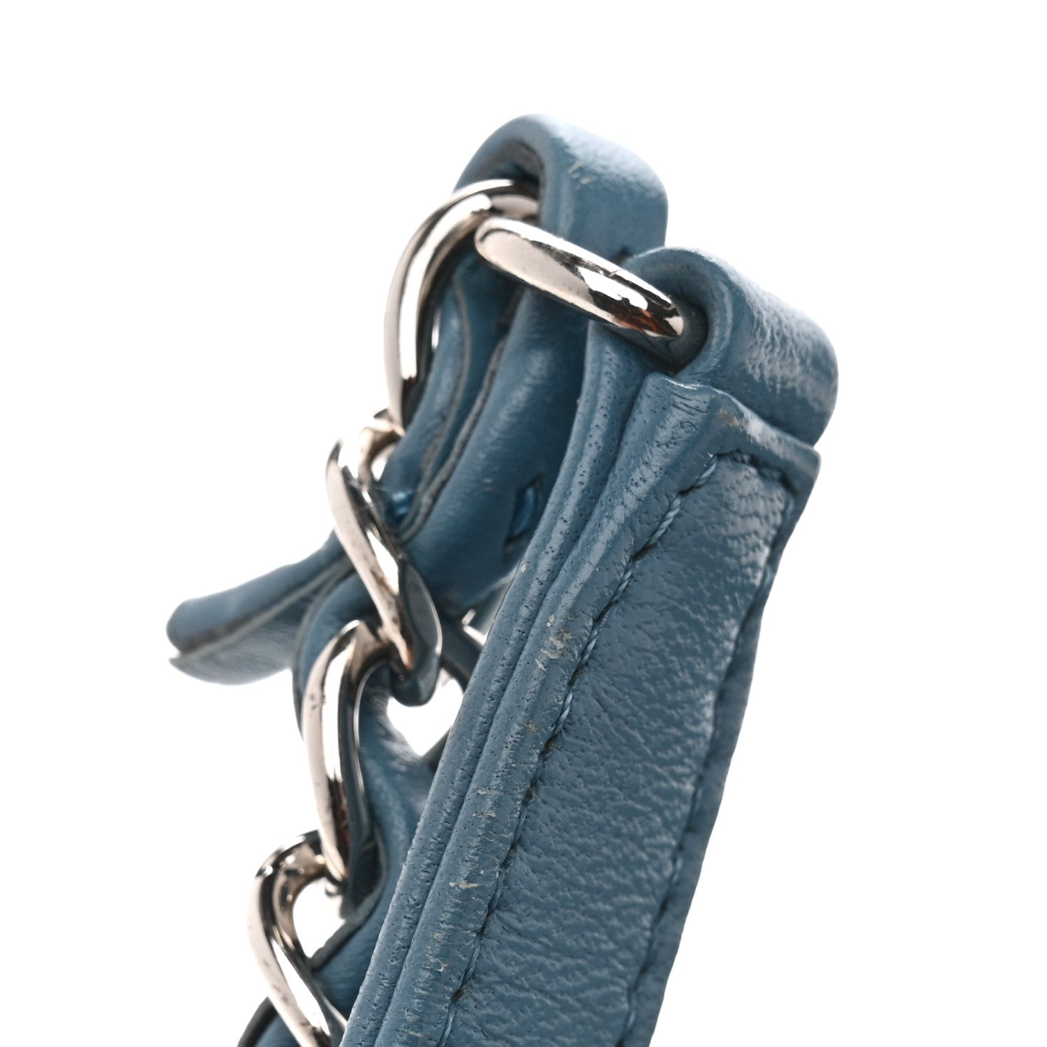 Chanel Sequin Large Waterfall Flap Light Blue