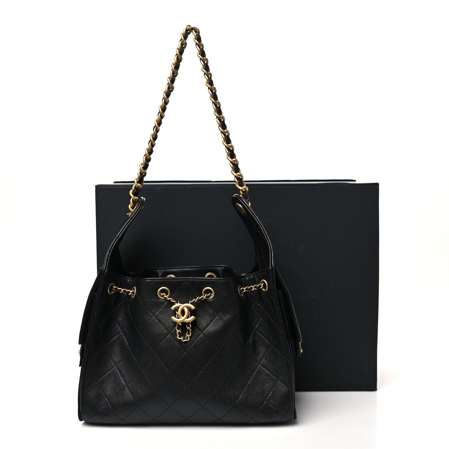 Chanel Caviar Quilted Small Chanel 25 Handbag Black