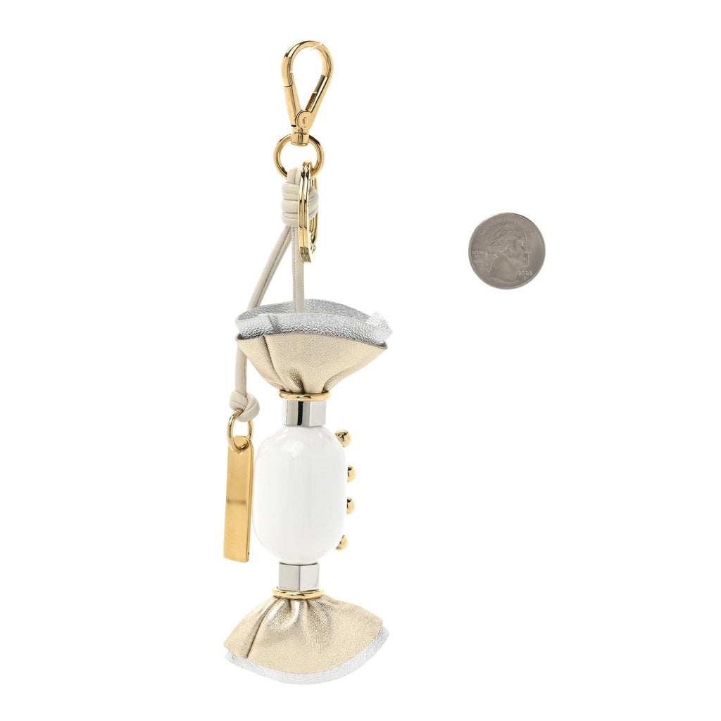 Prada Plexiglass Nappa Candy Keychain Charm Pirite