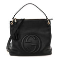 Gucci Pebbled Calfskin Large Soho Hobo Black